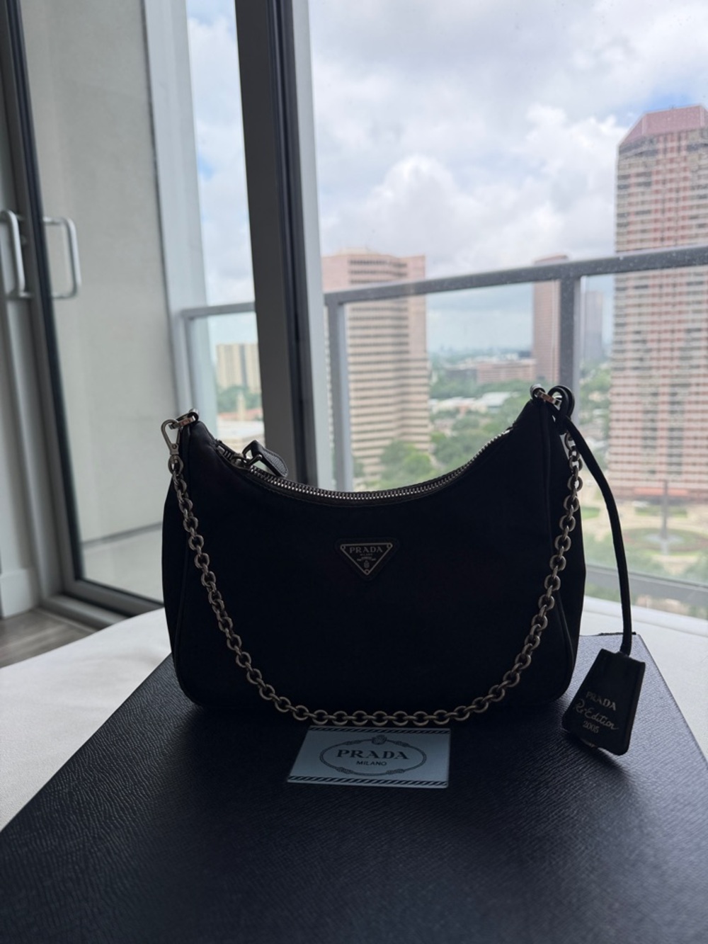 Prada Black Nylon Reedition Bag